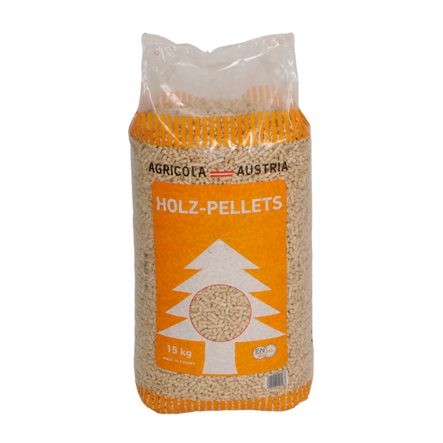 Agricola witte premium ENplus A1 houtpellets pallet met 66 x 15kg | 990kg