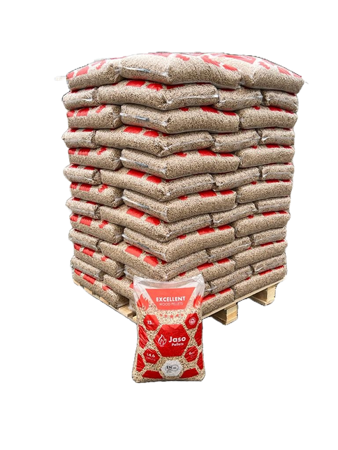 Jaso Excellent houtpellets ENplus A1 zak van 15kg